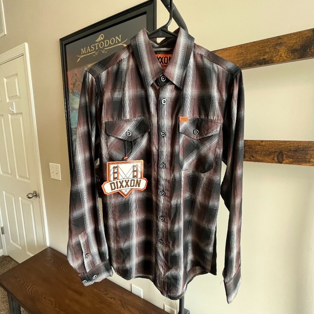 DIXXON Guerrero mens long sleeve bamboo shirt, size XS